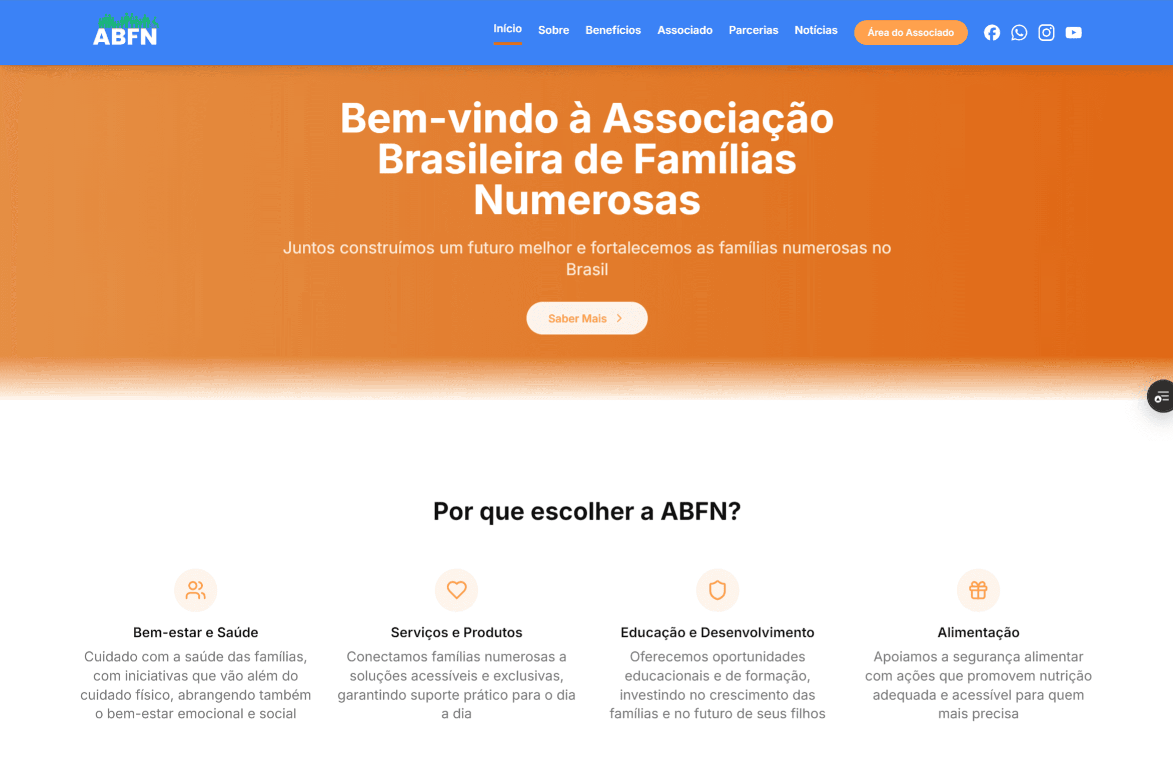 Site da Organização - ABFN